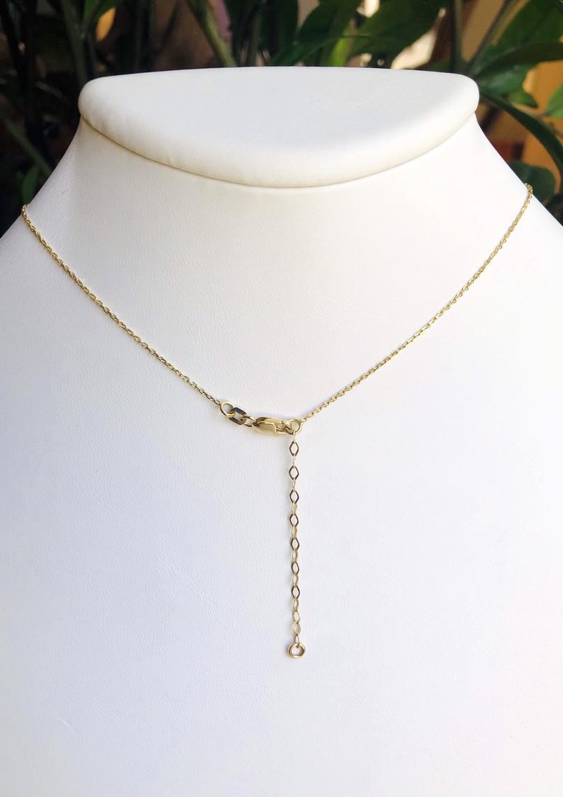 14K Yellow Gold Double Row “Y” Necklace