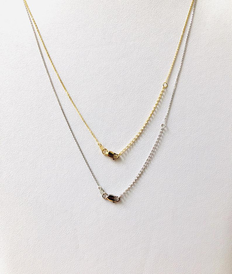 14K Solid Gold Dainty “LOVE” Necklace